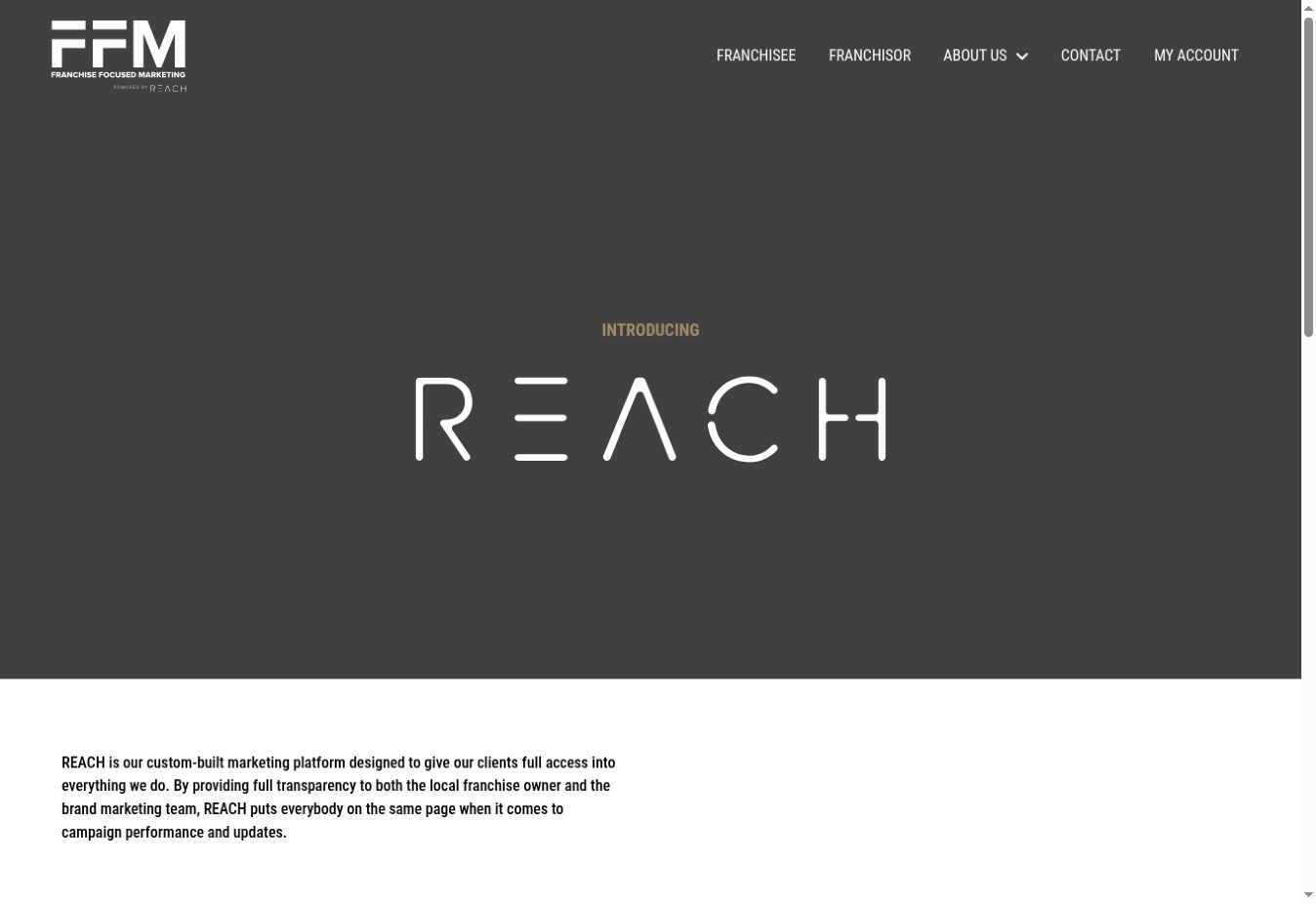 REACH To Go website shown across devices