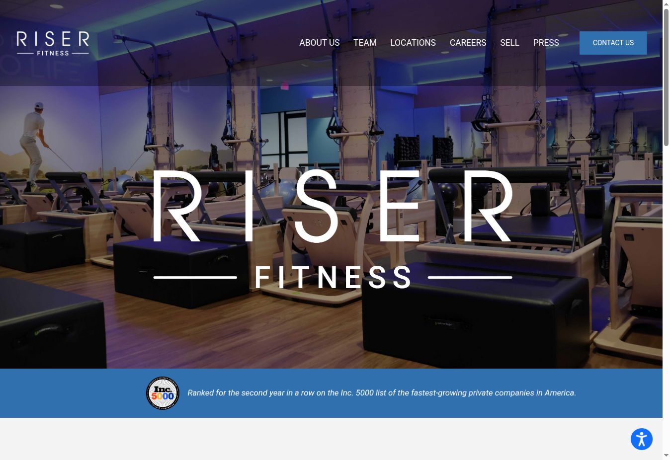 Riser Fitness website shown across devices